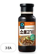 청정원 명가 소불고기 양념, 3개, 500g