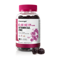 엔젯오리진 엘더베리 플레이버 비타민C&D 아연, 100정, 1통