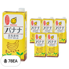 마루산 두유 바나나맛, 78개, 1L