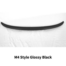 BMW 3 시리즈 F30 M3 M4 MP PSM 스타일 13-19 리어 트렁크 스포일러 호환, M4 유광 블랙