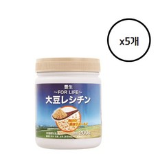 호세이 대두 레시틴 과립, 5개, 200g