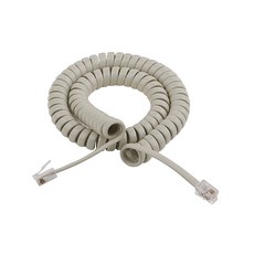 전화 수화기 스프링 [DYC] 스프링(S) 코드 50CM D-TELC-107 회색 유선전화기, 블랙