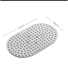 NOHK 加長軟硅膠指壓板超慢跑足底按摩墊，室內原地跑步腳底踩趾墊，舒緩足底疲勞, 1個, 066款軟膠指壓板【實心偏硬54×36c