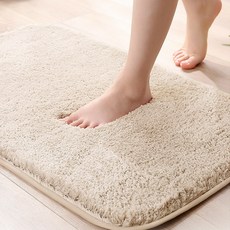 테루테루 빨아쓰는 욕실 호텔 주방 발매트, 연베이지