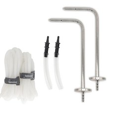 HVAC용 정압 프로브 키트 자석이 있는 튜브 2개 실리콘 연질 2개(180m) 압력계 어댑터 2개/적합 3/16인치~5/16인치, Static pressure probes kit, 1개