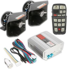 렉카 싸이렌 스피커 경보, 단일 스피커, 범용, 800w 메인 유닛+2 블랙 스피커