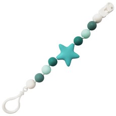 아가프라 실리콘 쪽쪽이클립/국산 치발기 신생아 출산준비 스트랩 홀더, 스타민트, 1개