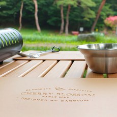 카디움 캠핑 미니 테이블 매트 가죽 롤 용품 커버 MTM-01, 미니 테이블 매트(아이보리) MTM-01