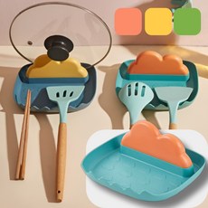LHINT 리힌트 쁘띠 만능 조리도구 거치대 냄비뚜껑 받침대, 1개, 초록