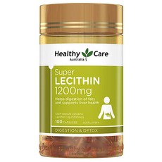 호주 헬시케어 Healthy Care Super Lecithin 슈퍼 레시틴 1200mg 캡슐, 100정, 5개