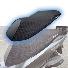 PCX 쿨시트 3D 벌집 시트 커버 여름 안장 쿨메쉬 통풍 통기성, 블랙, 1개