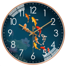 셔니엘 무소음 돈벌이가 되는 나무 거실 침실 심플 패션 크리에이티브 가정용 모던 벽시계, G