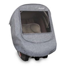 마니또 멜란지 인펀트 카시트 전용 유모차방한/방풍커버, 블랙그레이, 1개
