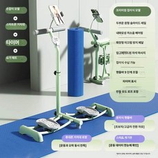 리리아누 스키머신 스키머신운동기구 홈트운동기구, 그린 요가 매트+타이머+스마트폰 거치대 포함, 기본 모델명/품번