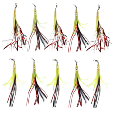 호래기 반짝이 문어낚시 스커트채비, 1개, 10개입