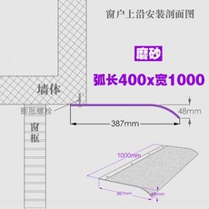 캐노피 차양 비가림 어닝 현관 테라스 창문, 400x1000 프로스티드상단 및 하단 가장자리 설치