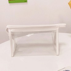 투니스 클리어 집업 펜 파우치 4개입, 프리사이즈, 블루 + 화이트 + 그레이 + 퍼플