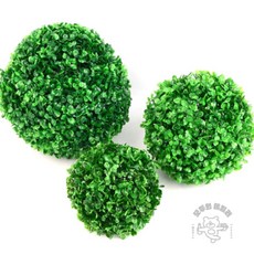 모두의데일리 인테리어 인조 원형 새싹 잔디볼 벽꾸미기, 소
