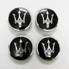 마세라티 그란투리스모 콰트로포르테 레반테 쿠페 GTS Q4 액세서리용 4개 8개 60MM 자동차 휠 센터 허브 캡, 03 4PCS NewBlackSilver