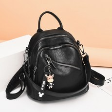 투니스 여성 캐주얼 단색 가벼운 멀티 미니 백팩 장식 포함