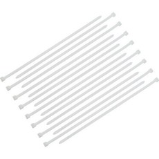 尼龍紮帶 自鎖式綁束線帶, 白色 100條 ,寬3.6mm 長15釐米厚1毫米, 1個