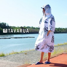 TAVARUA 速乾毛巾衣 超細纖維 microfiber 浴巾衣 沙灘巾 潛水 浮潛 衝浪 輕薄款 夏季款 扶桑白, 1個
