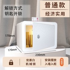 家用小型密碼鎖存錢罐 儲蓄保險櫃 電子防盜, D雪花白- 財源廣進,單獨鎖-家庭實用