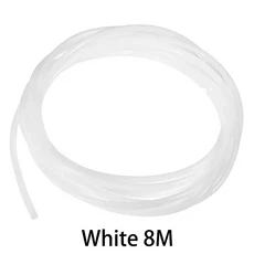 초매끄러운 PTFE 튜브 1.75mm 필라멘트용 커터 포함 압출기용 2.5mm IDx4mm OD 길이 Bambu Lab A1/P1P/P1S/, 11 White 8M