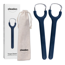 클리덴 스테인레스 혀클리너, 2개, 16g