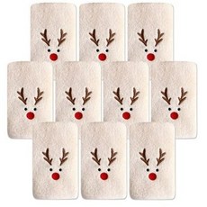 송월타월 루돌프 수건, 베이지, 10개