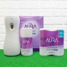 LG생활건강 아우라 자동분사기세트 1개+라벤더 리필 2개, 자동분사기1개 + 라벤더 리필 280ml 3개, 1개, 280ml
