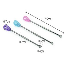 물결샵 컬러 방울 귀이개 귀지 귓밥 제거 생활 청소 도구 용품 잡화 위생, 1개, 1개입