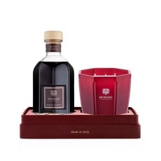 Dr. Vranjes 義大利香氛 Rosso Nobile 紅酒貴族 擴香蠟燭禮盒，快速到貨，居家香氛首選，營造浪漫氛圍, 1個, 擴香瓶250ml+200g蠟燭