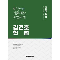 김건호 헌법 최근 3개년 기출·예상 헌법판례(2020~2021):공무원 시험 헌법 완벽대비, 메가스터디교육