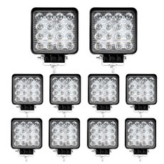 트럭 트랙터 4PCS 보트 조명용 ATV UTV 주간 라이트웨이 주행등 4인치 오프로드, 10 pcs LED Work Lights