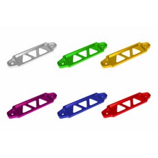 JDM 電瓶支架 電瓶固定架 鋁合金支架，適用K6 K8 DC2 march FIT 改裝 本田 豐田, 黑,五孔