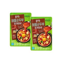 풀무원 해물 순두부찌개 양념, 140g, 2개