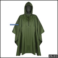 【野戰搖滾-生存遊戲】ROCKWAR 幽靈多地形迷彩雨衣 CP迷彩 Multicam 雨披背包防水罩偽裝衣地墊數位迷彩, 軍綠色, 1個