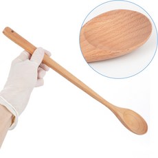 [샵피카] 롱스푼 33cm 요리숟가락 업소용롱스푼 조리기구 우드수저
