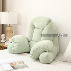 침대 쿠션 창턱 대형 등받이 쿠션 허리 보호 침실 침대 옆 부드러운 소파 휴대폰 쿠션, 사양 없음, 하늘색 95*55*60cm