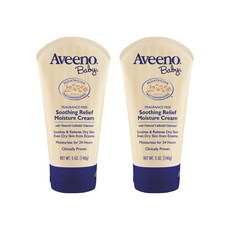 아비노 무향 수딩 릴리프 무향 아기 수분크림 Aveeno Baby Soothing Relief Fragrance Free Moisture Cream, 2개