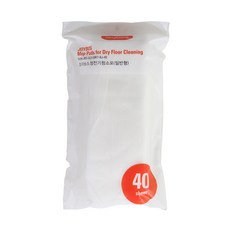 밀대걸레 정전기 청소포 리필 300x205mm 40P 4개