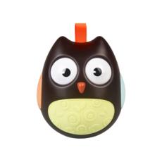 嬰兒不倒翁手搖鈴/音樂床鈴 A0433 (安撫玩具), 咖啡色