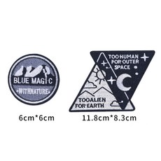 패딩 수선 패치 담배빵 보수 옷 찢어진 세트 6 수리 자켓 땜빵 7개, 2개, L_2개 세트