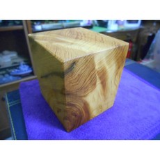 台灣檜木手作招財小金磚 檸檬香 無上漆 閃花 重油, 1個