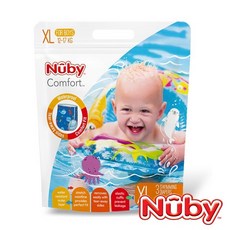 Nuby 游泳尿布 戲水尿布 女寶寶 男寶寶 幼兒 游泳池 玩水尿布 93093, 1個, 男寶寶XL / 0968