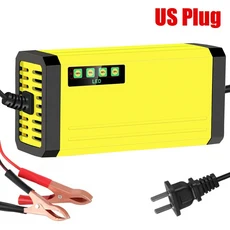 AGM 젤 배터리 충전기 지능형 고속 전원 3 단계 납산 자동차 액세서리 2A, US, CN, 02 US Plug