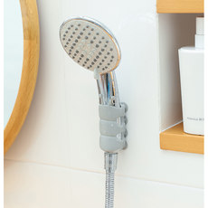 에이스트라이드 샤워기 이동식 홀더 문어발 찍찍이, GRAY