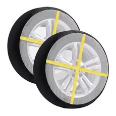 타이어용 VEVOR 스노우 양말 - 타이어 체인 눈을 위한 폴리에스터 섬유 타이어 양말 자동차 SUV 픽업 및 트럭에 맞는 훌륭한 대안 2팩 - 엑스트라 라지, Extra Large