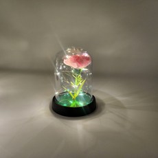핸셀 어버이날 스승의날 가정의달 기념일 선물 답례품 LED 돔 카네이션 조화꽃, 3개, LED카네이션 핑크